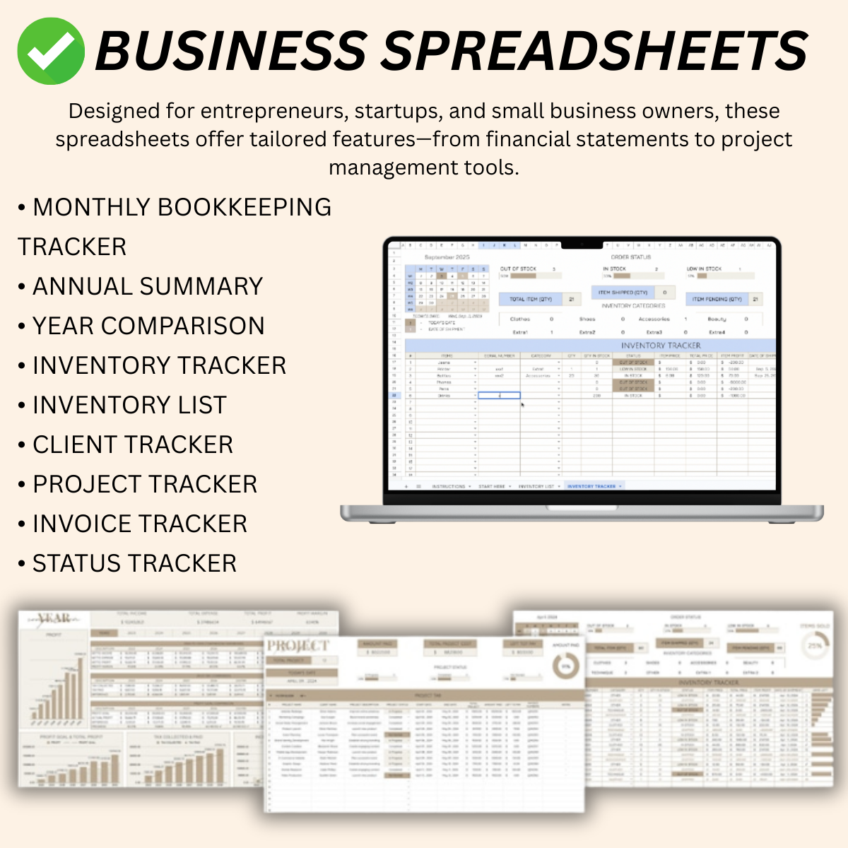 📊 Spreadsheet Template Bundle