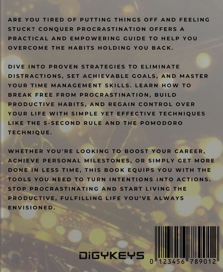 Conquer Procrastination – Master productivity and time management.