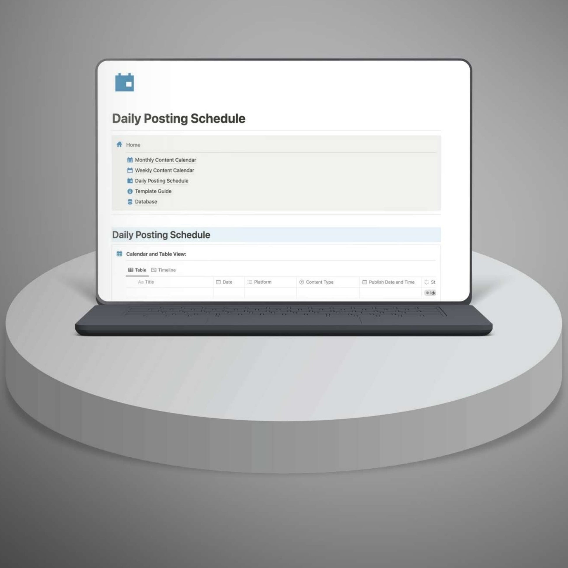 Content calendar for marketers