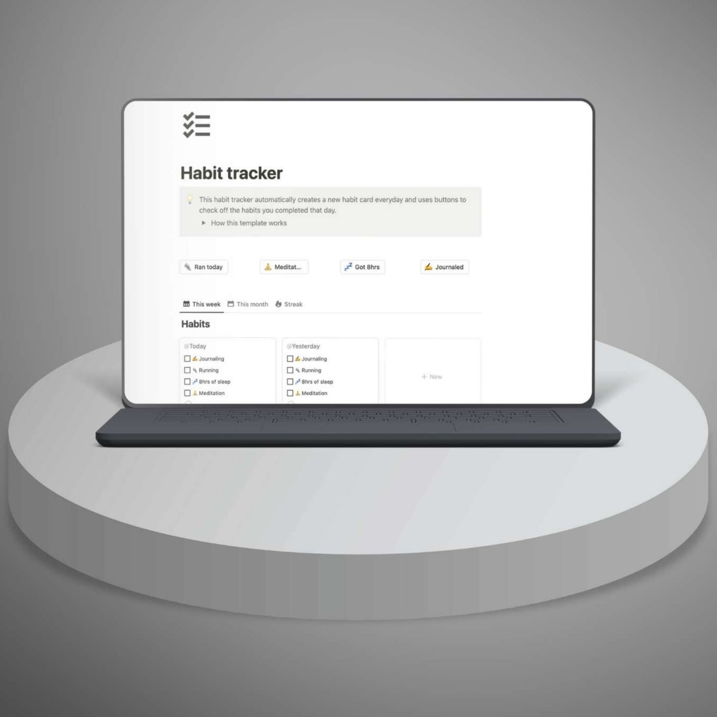 Customizable Notion template for productivity boost