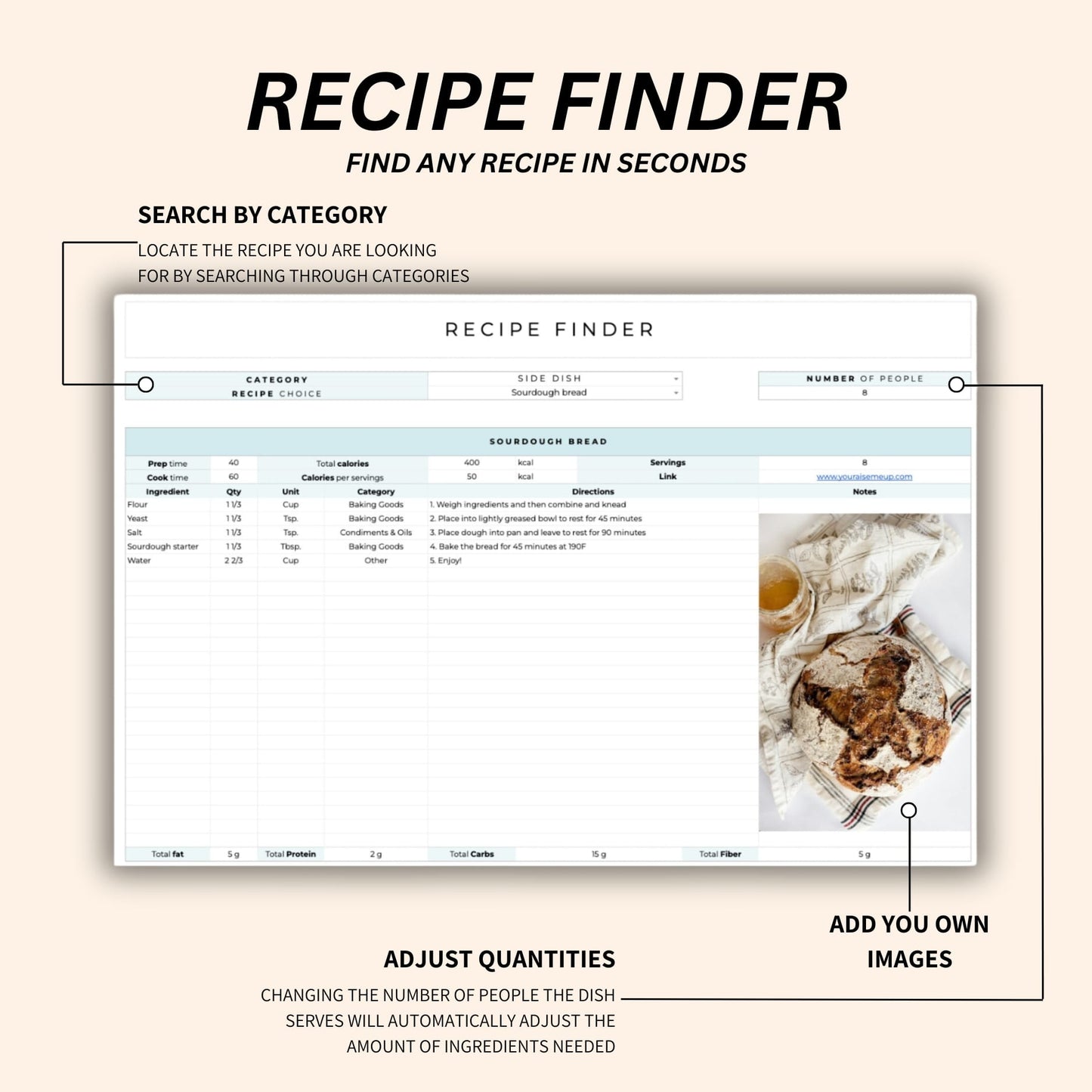 Easy meal planner for busy families and individuals