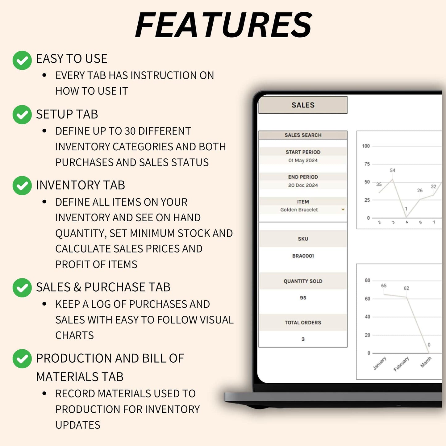 Google Sheets inventory management tool