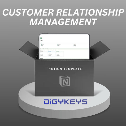 Notion CRM template for managing client relationships and sales pipelines.