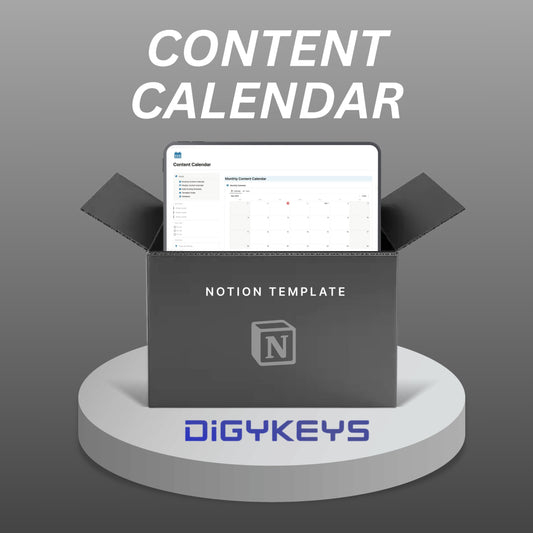 Notion content calendar for creators