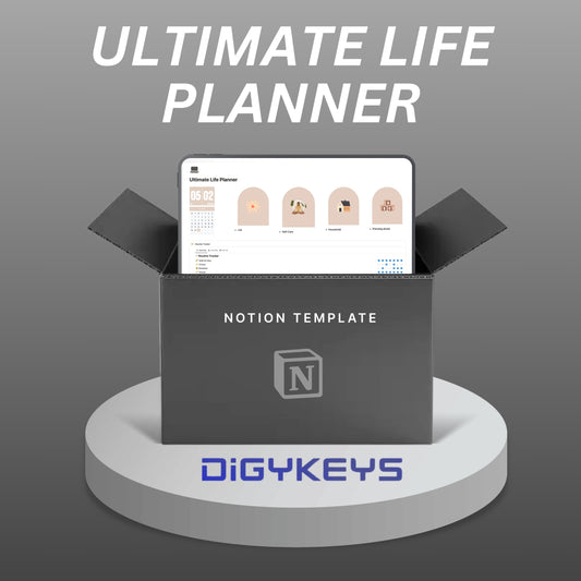 Notion life planner for productivity and goal setting