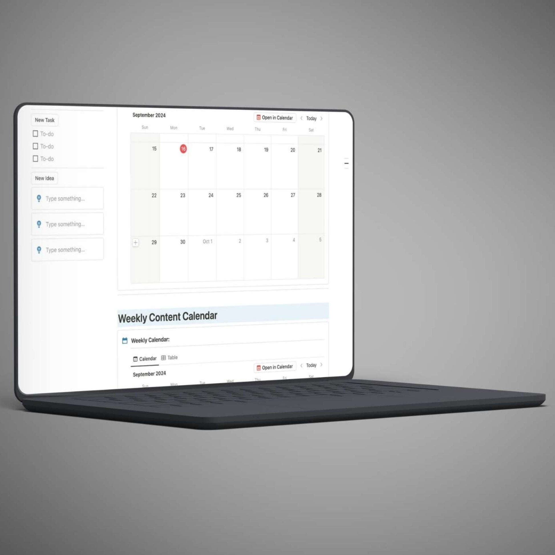Plan blog content with Notion