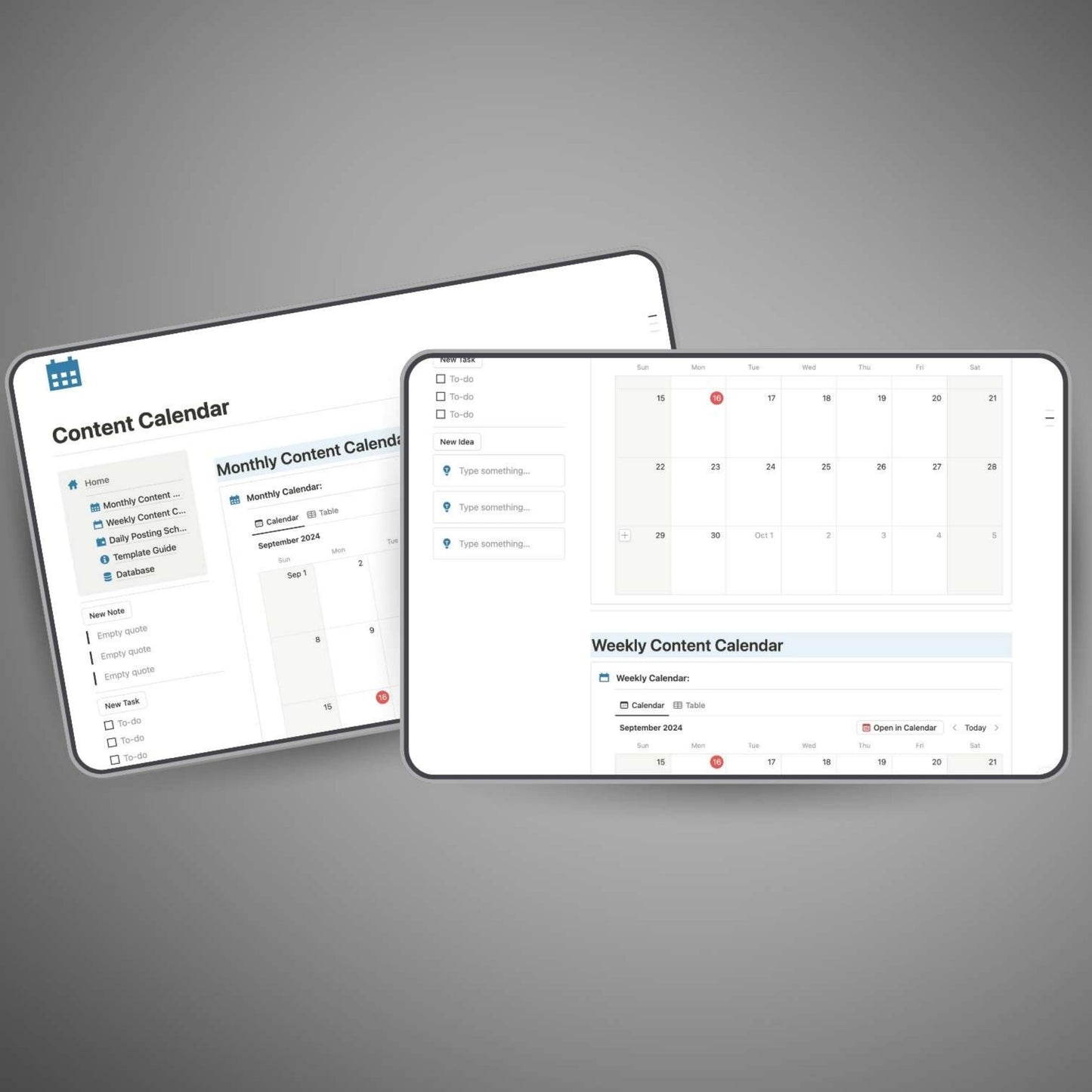 Social media planning template