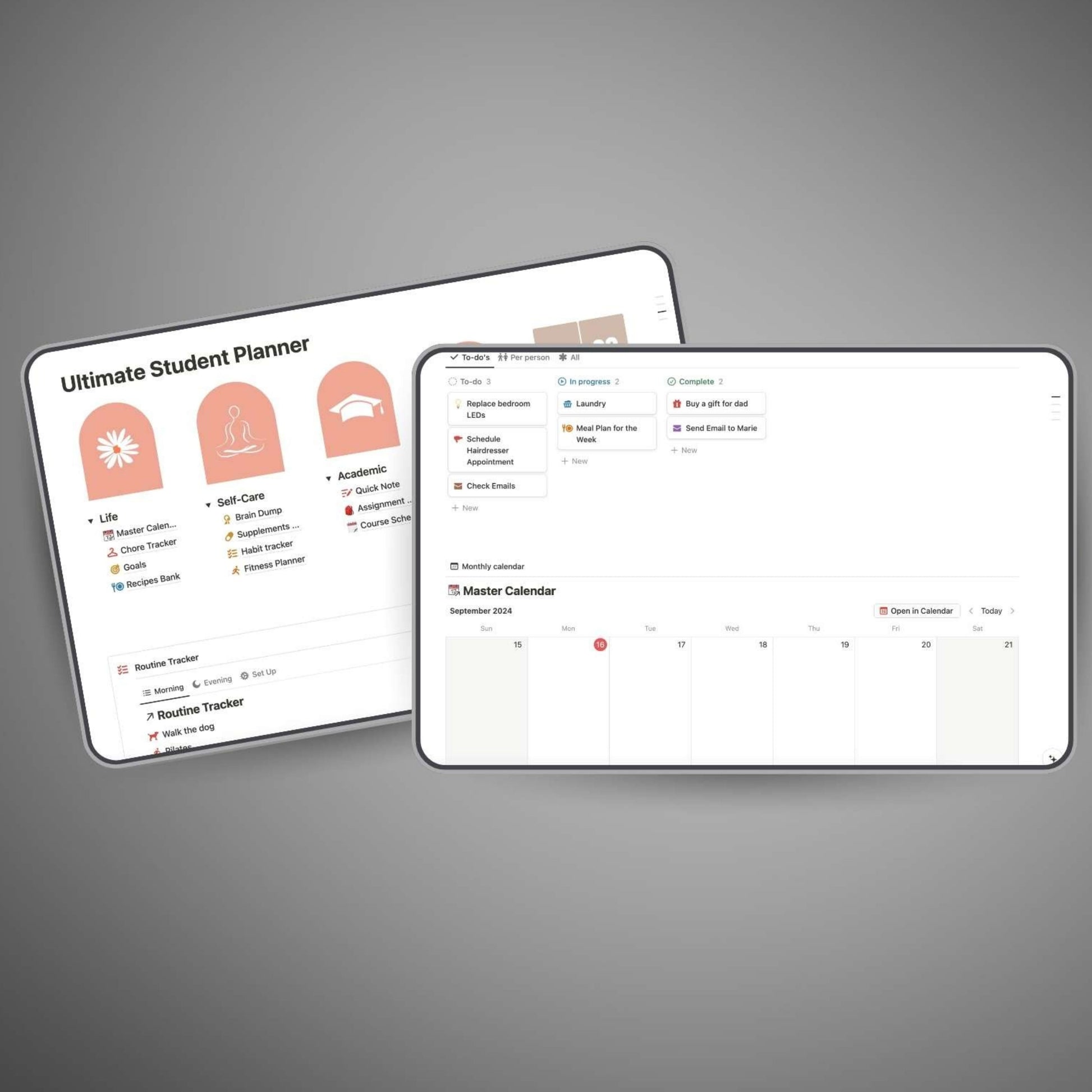 Study schedule template for students