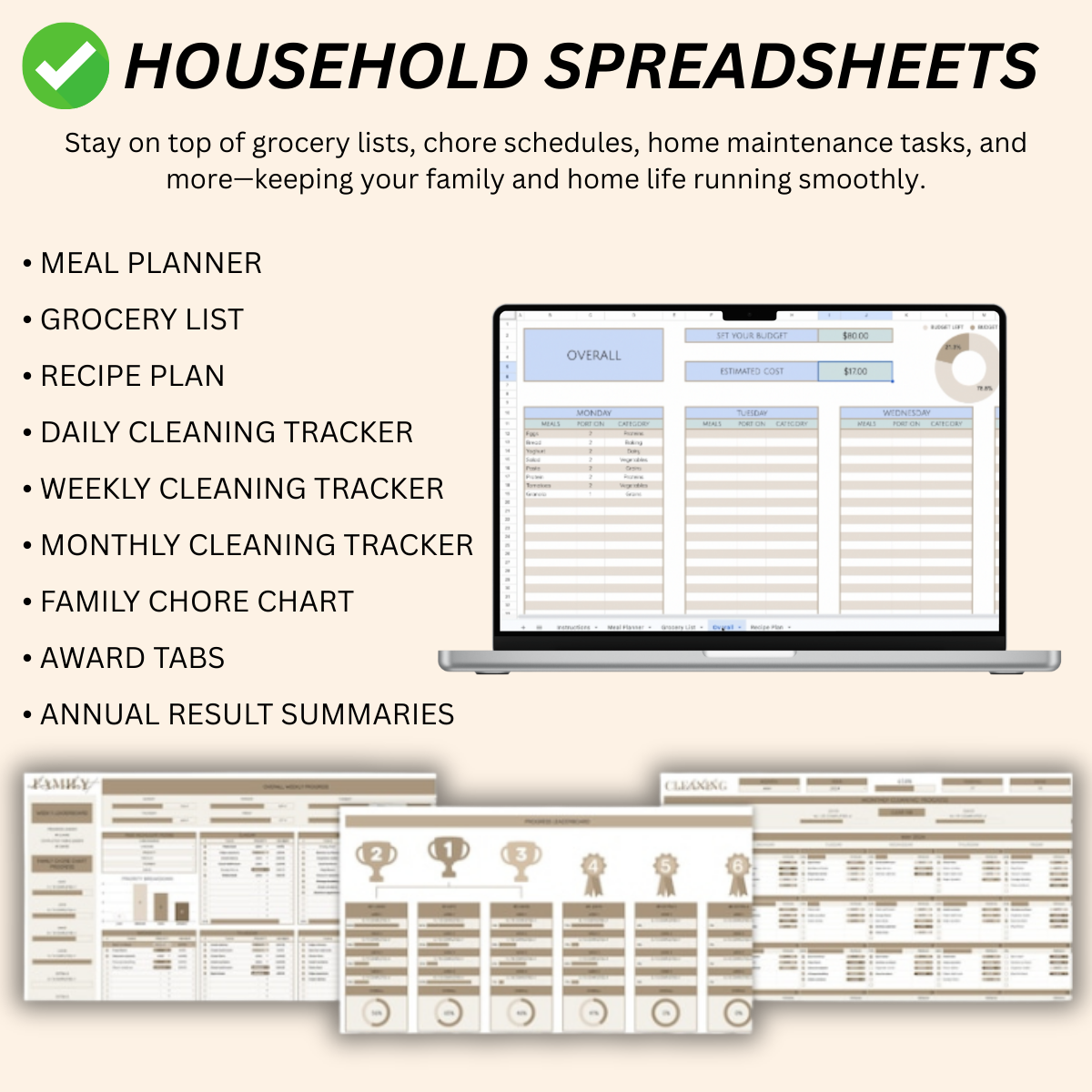 📊 Spreadsheet Template Bundle