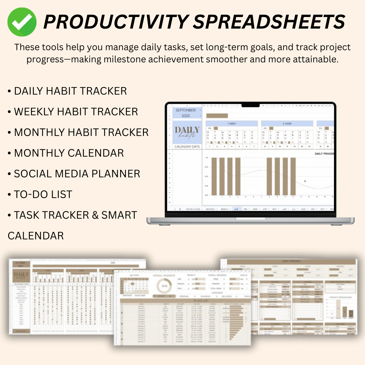 📊 Spreadsheet Template Bundle