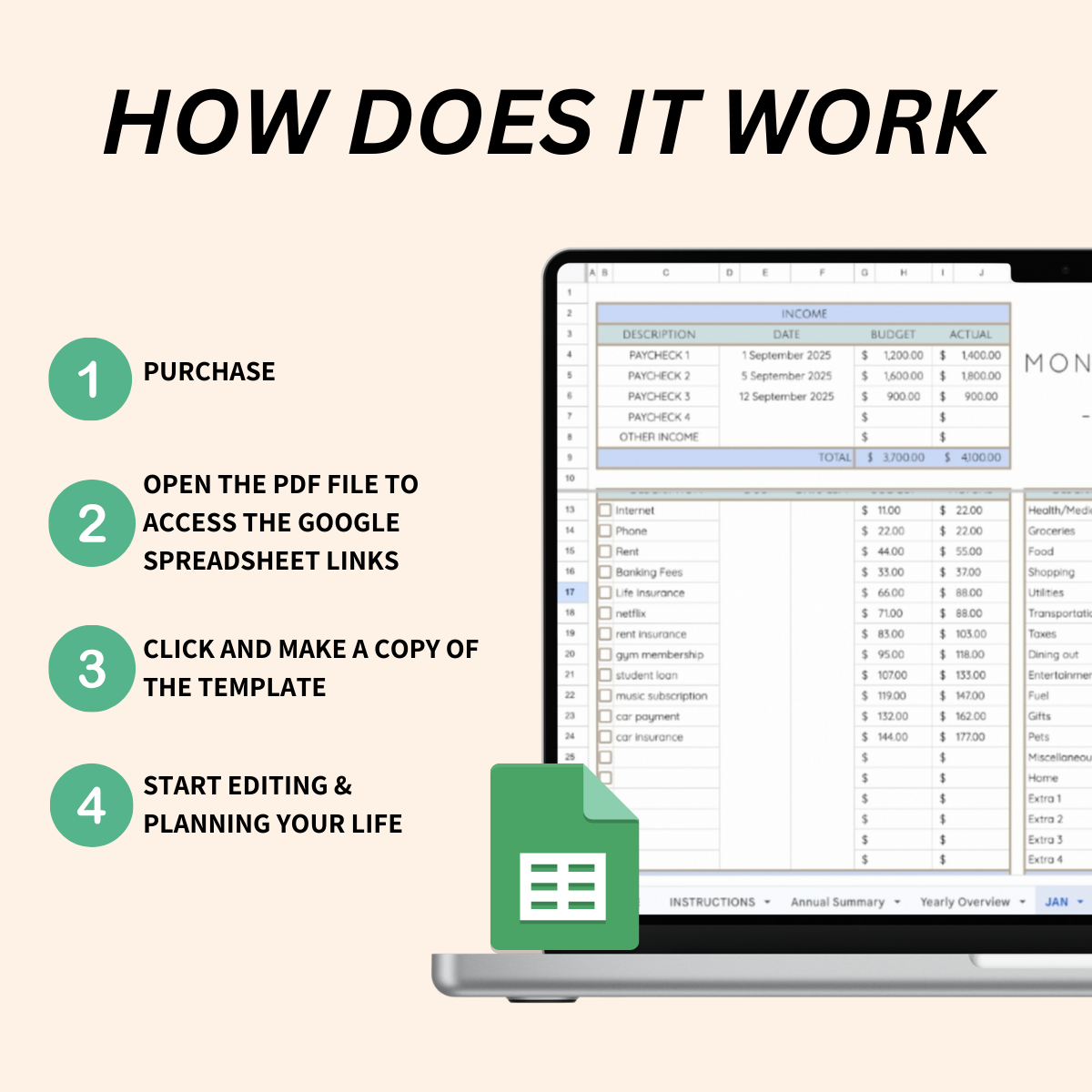 📊 Spreadsheet Template Bundle