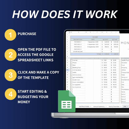 💵 Budget Spreadsheet + FREE Gift