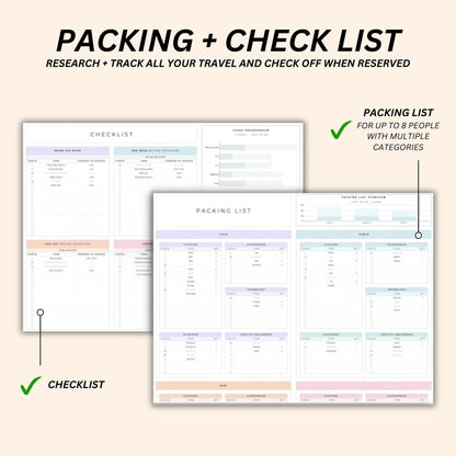 Custom Road Trip Planning Spreadsheet for Budget and Stops