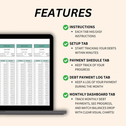 Debt Payoff Tracker – Visualize your progress and stay motivated with clear charts.