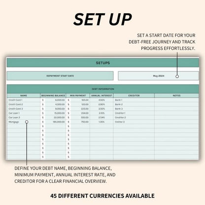 Monthly Debt Overview – See how much you owe and track payments month by month.