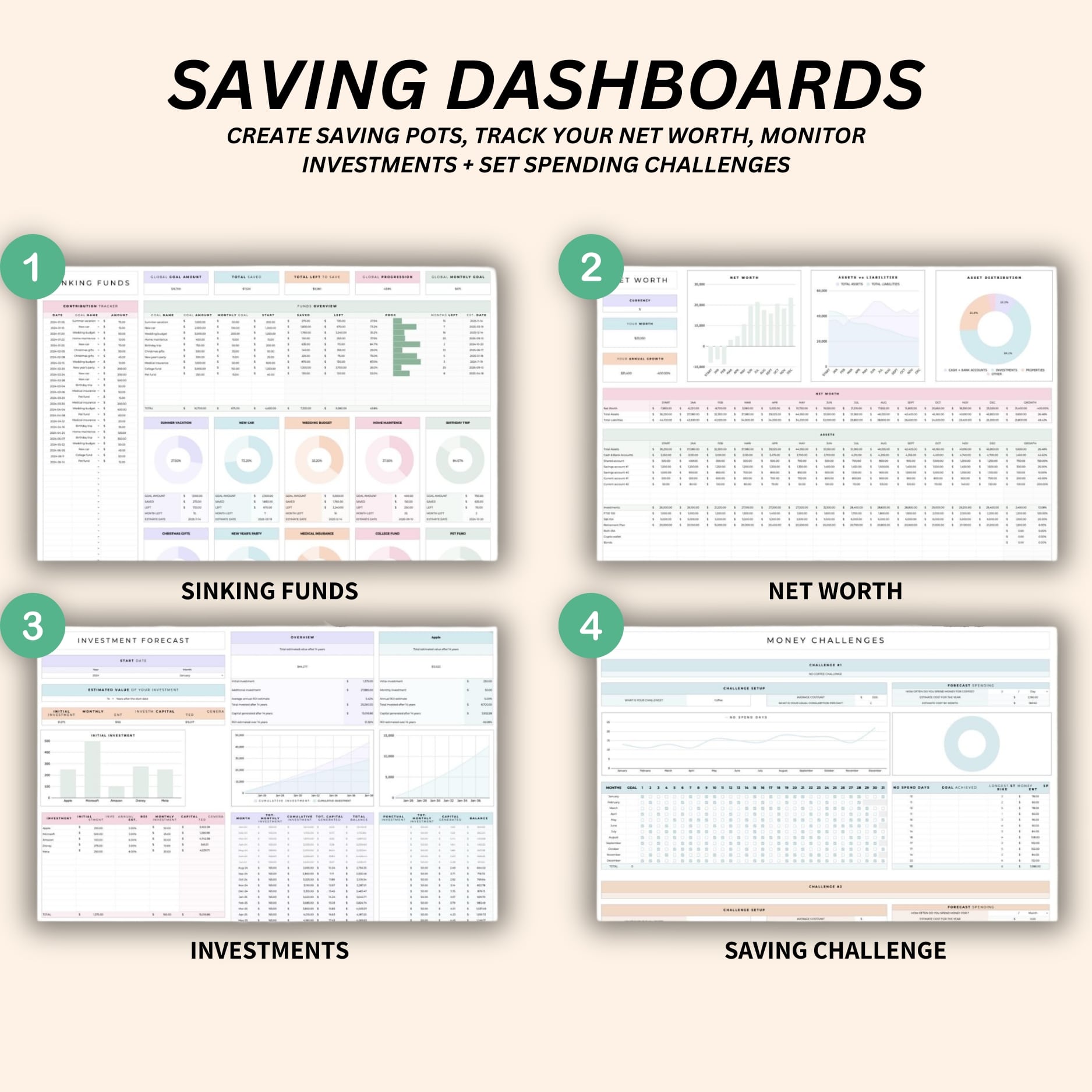 Monthly and yearly planner for budgeting, meals, and tasks