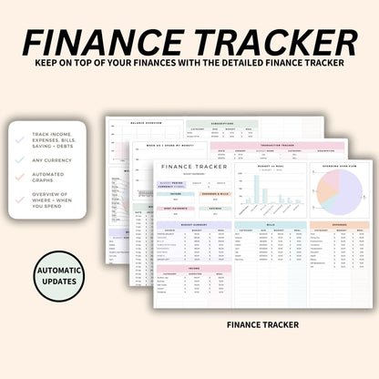 Student budget tracker integrated into Google Sheets student planner