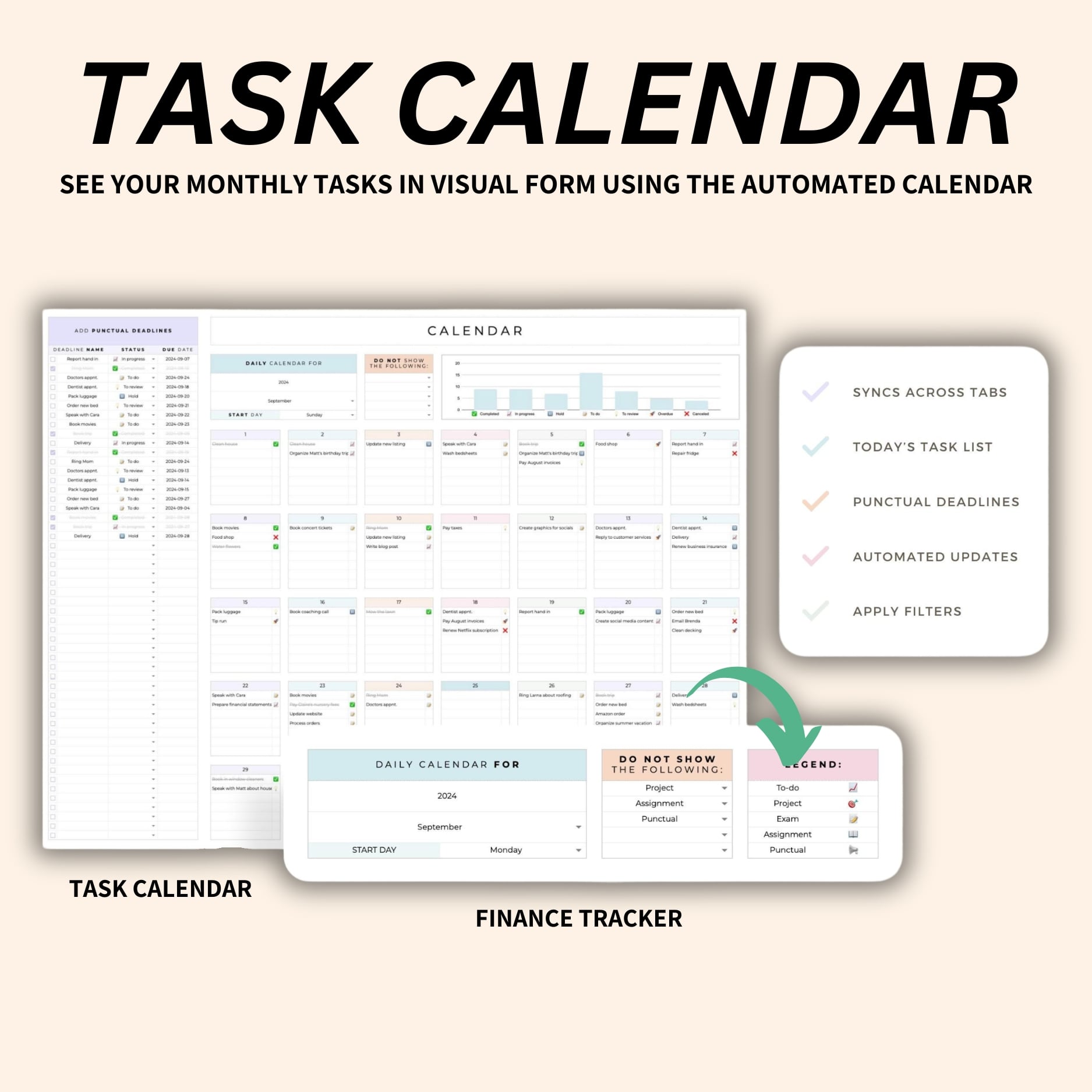 Track assignments and deadlines easily with a digital student planner