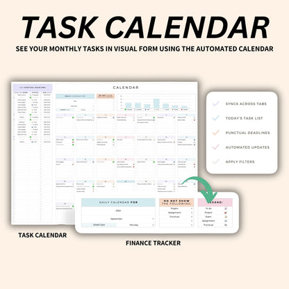Track assignments and deadlines easily with a digital student planner