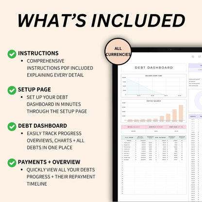 Track multiple debts with a simple debt payoff tracker